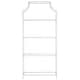 preview thumbnail 11 of 15, SAFAVIEH Slater 36-Inch Glass Tier Etagere Bookshelf, White - 36" x 12" x 80"