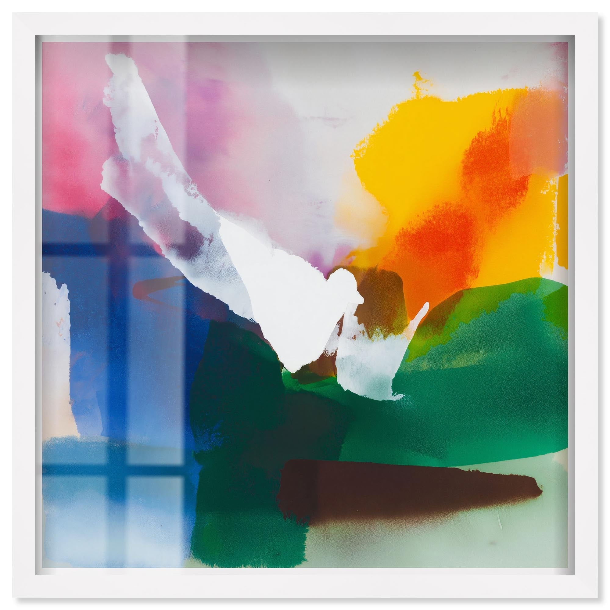 Rainbow Melt II Modern Wall Art Shadowbox Print by Art Remedy