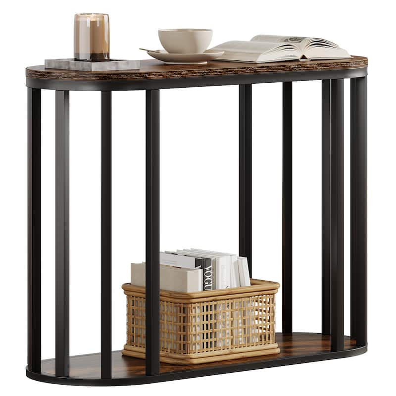 Side Table Nightstand with Shlef, End Table with Storage, Bedside Table for Living Room, Bedroom