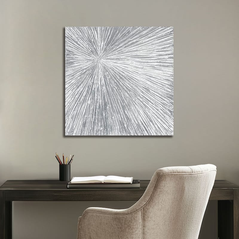 Madison Park Signature Sunburst Hand Painted Dimensional Resin Wall Art