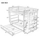 preview thumbnail 24 of 22, Harper & Bright Designs Twin over Twin Bunk Bed with Trundle and Staircase