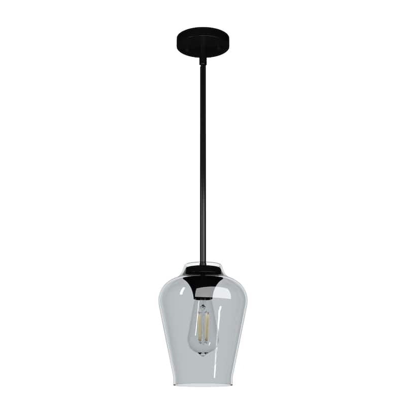 Hunter Vidria 1-Light Mini Pendant - Kitchen Island, Dining Room, Bedroom - Contemporary, Transitional