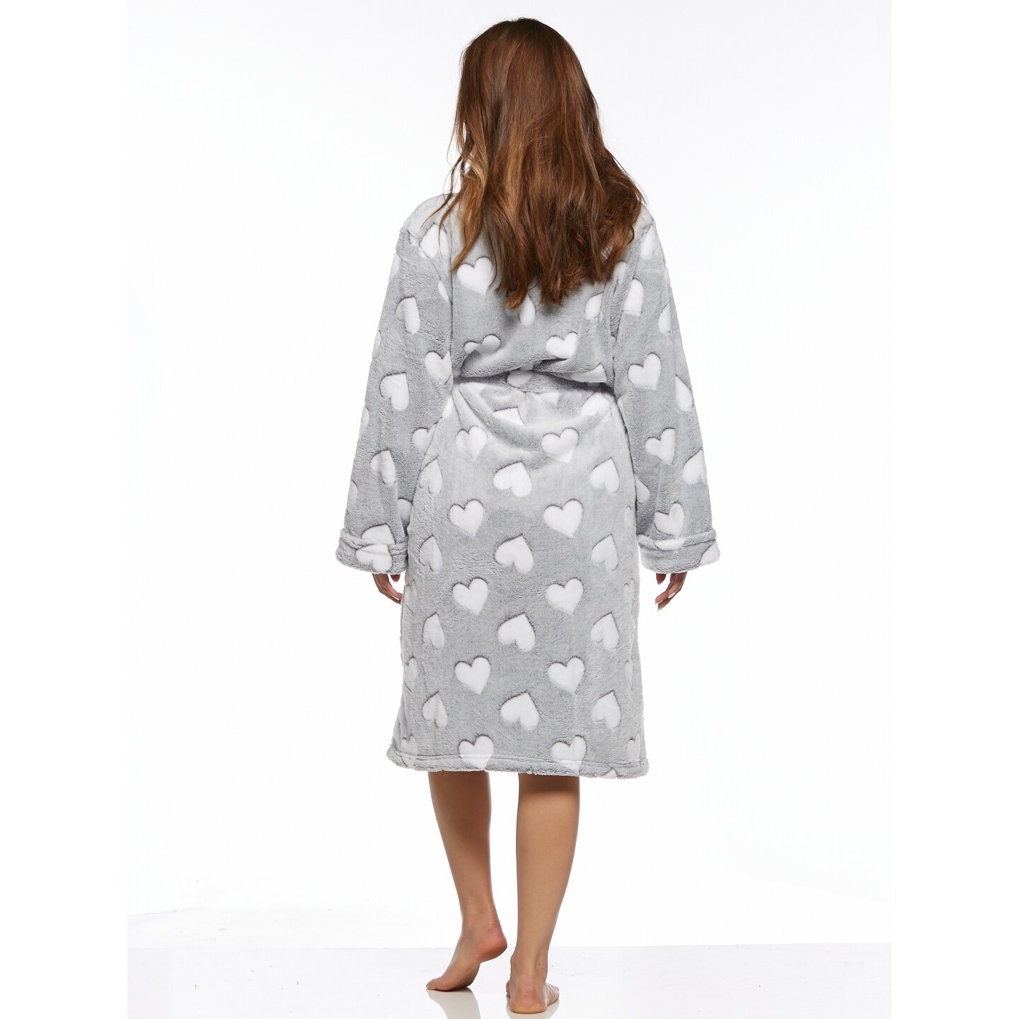 Shop Body Touch Women S Holiday Sparkles Hearts Shawl Collar Wrap