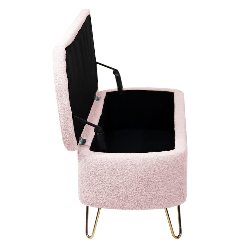 39'' L Upholstered Storage Ottoman Bench