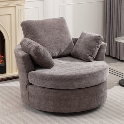Modern Style Accent Chair With Gold Metal Base