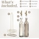preview thumbnail 101 of 196, COOK WITH COLOR Glass Olive Oil Bottle Dispenser - 2 Pack- 17oz Oil and Vinegar Carafe Decanter