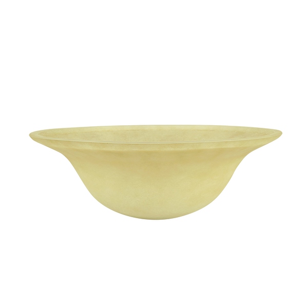Aspen Creative Amber Replacement Torchiere Glass Shade 15 1 2