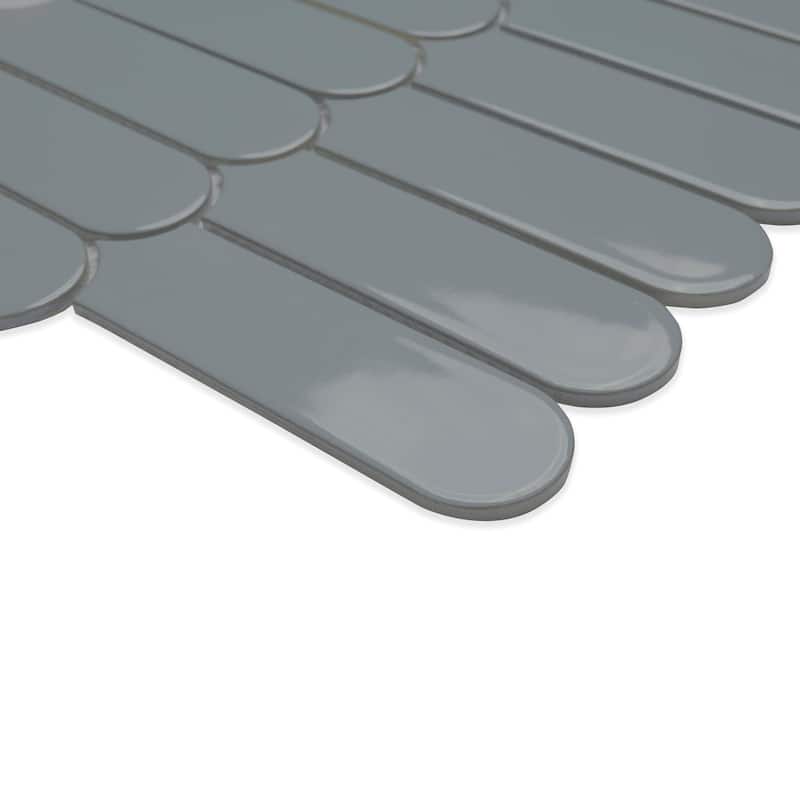 Ackland AKM-P-12X12SCG-CA 12" x 12" Porcelain Wave Floor and Wall - Blue Maris