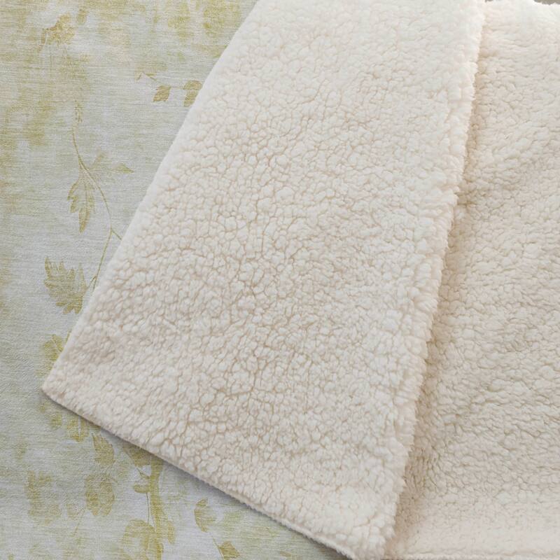 Premium Machine Washable Modern Floral Sherpa Throw Blanket