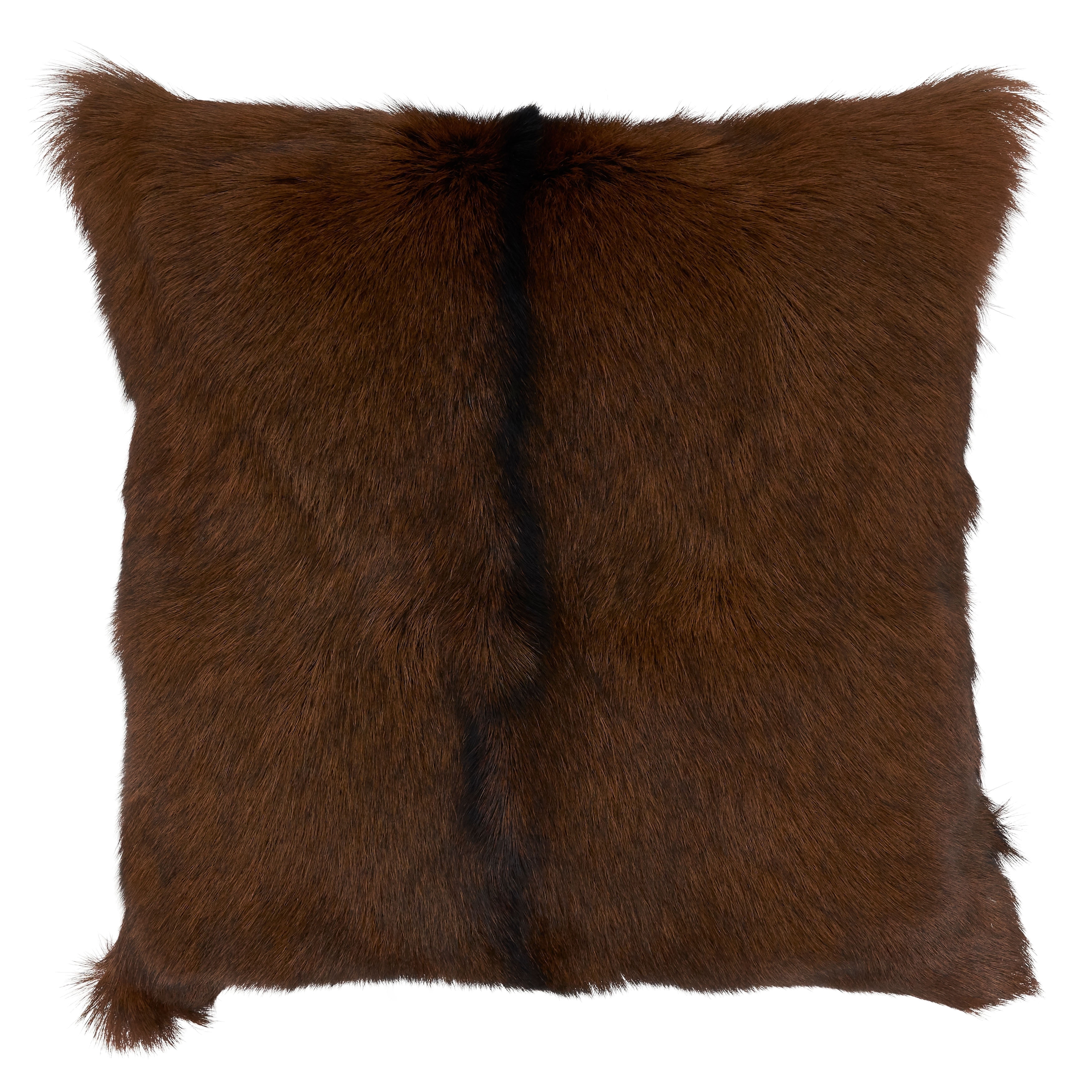 Goat fur pillow deals