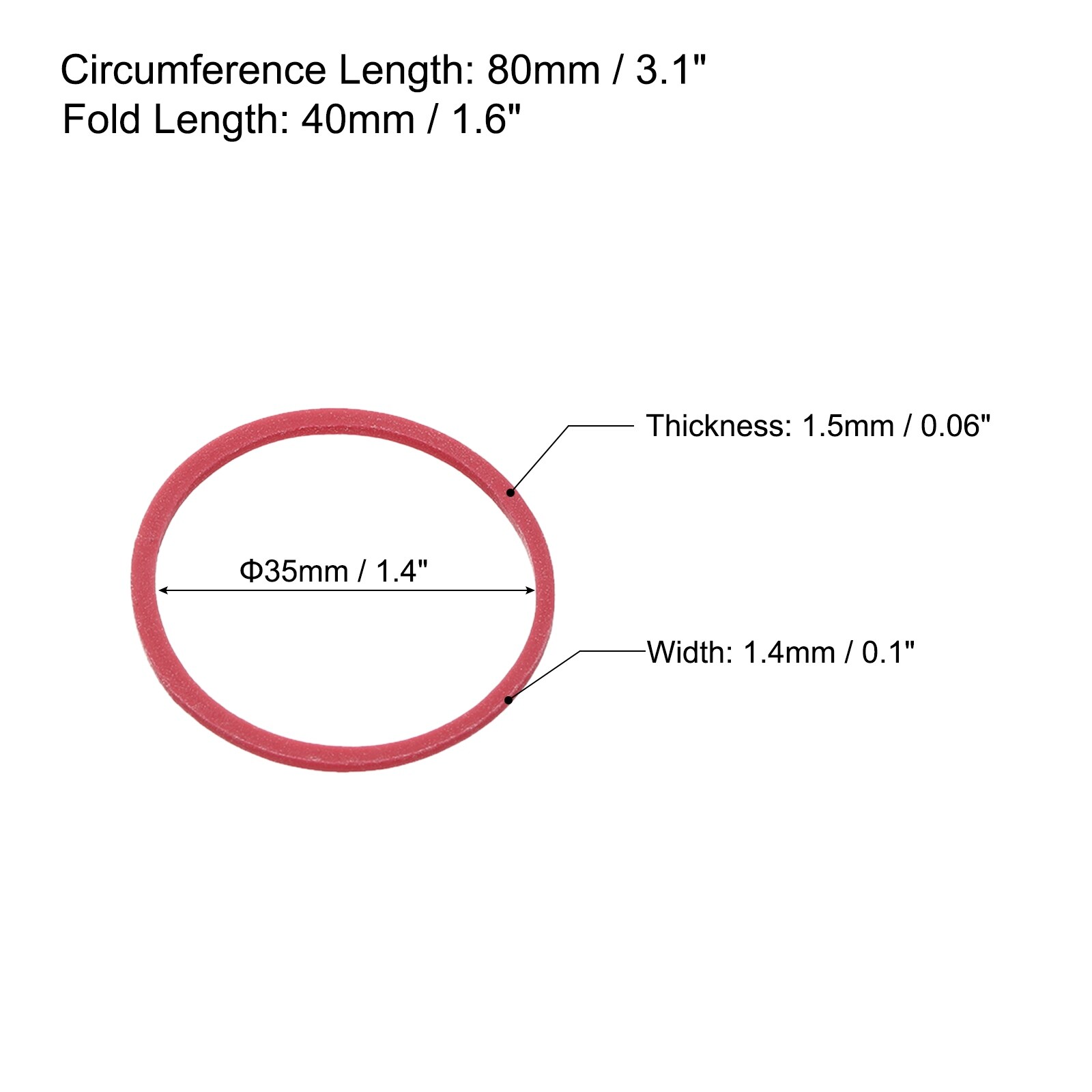 Rubber Band Stretchable Rubber Elastic Bands for Office - Multi-Color