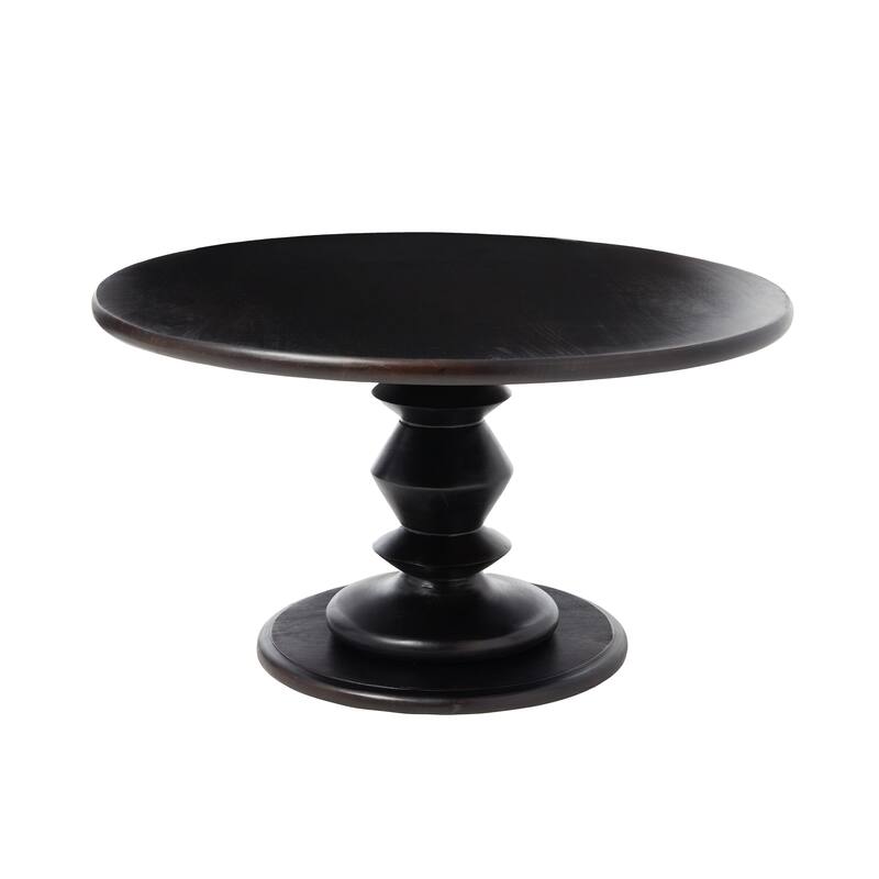 Berns Solid Wood Pedestal Coffee Table