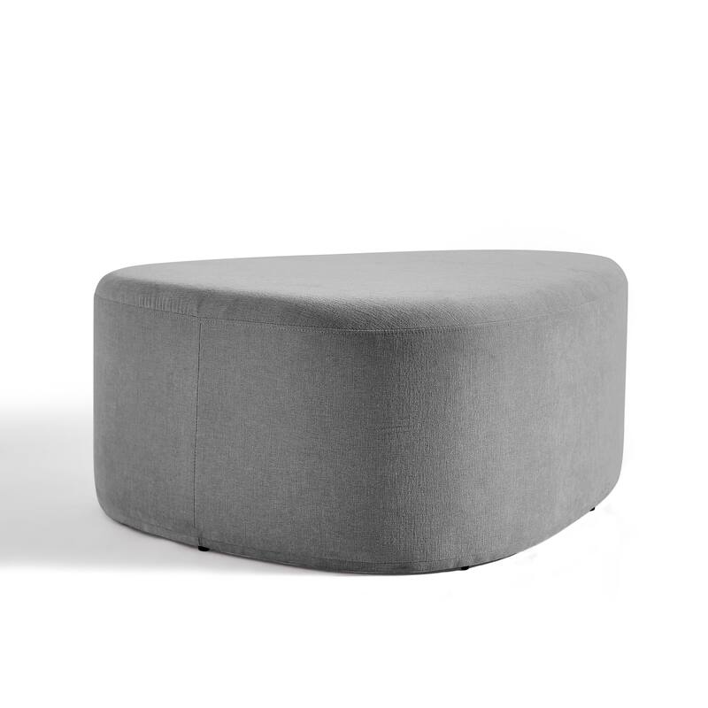 Modern Triangular Upholstered Accent Ottoman