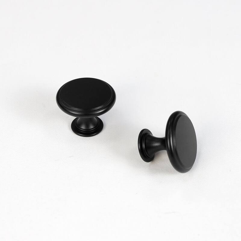 Lumi Home Furnishings Cabinet Knob Classic - 4-Pack - Matte Black