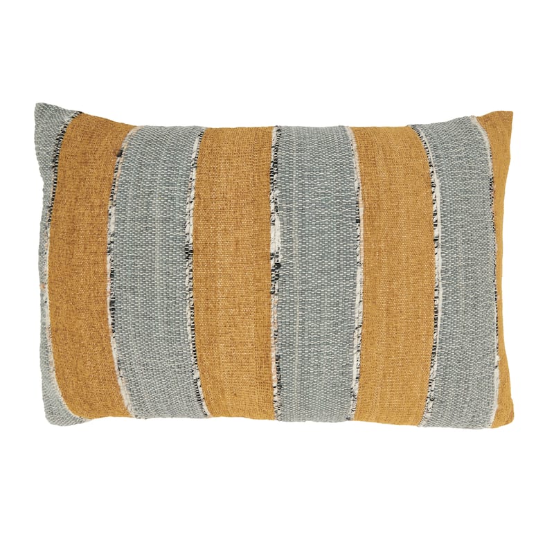Harmony Stripes Pillow - 16"x24" - Polyester - Terracotta