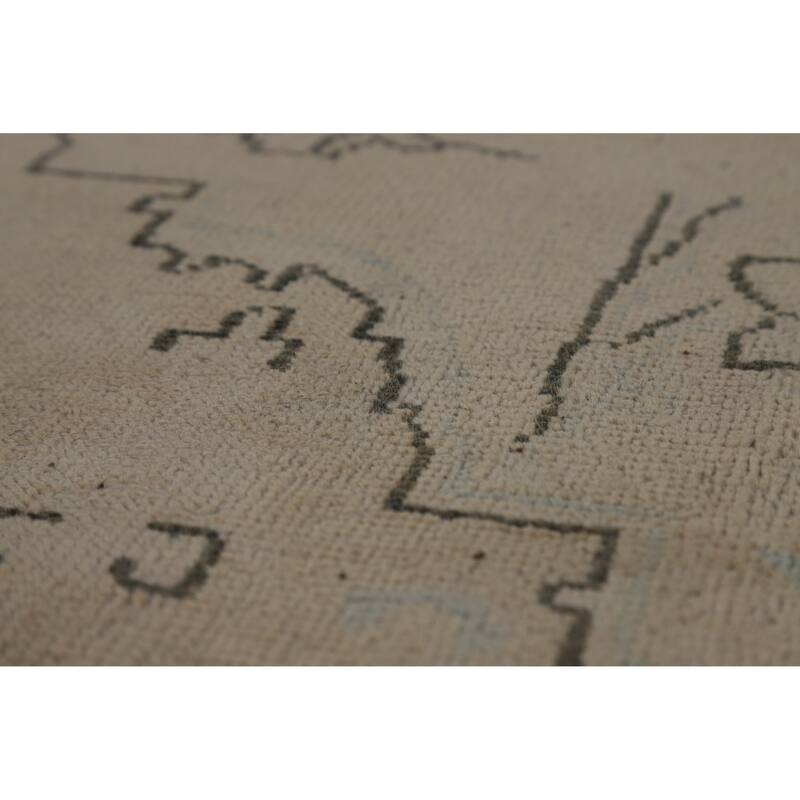 Tabriz Persian Vintage Area Rug Handmade Bedroom Wool Carpet - 9'7" x 12'7"