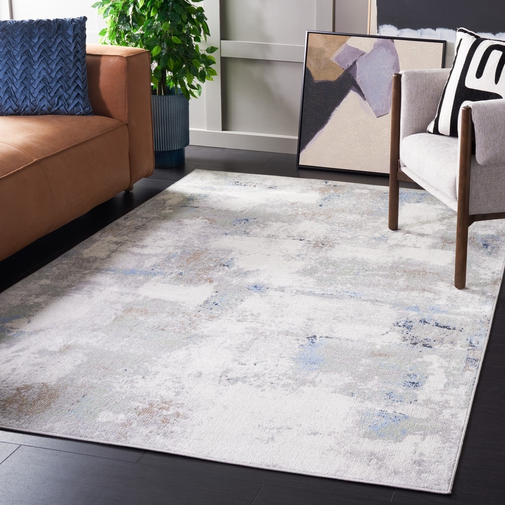 SAFAVIEH Bayside Machine Washable Zeliha Modern Abstract Rug