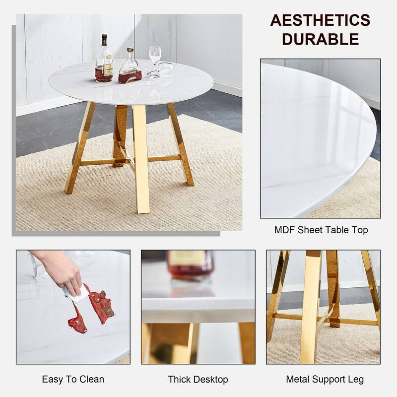 Modern Multi Functional Table with 300lb Capacity and 10 Min Assembly for Be Used for Living Room Office and Small Spaces
