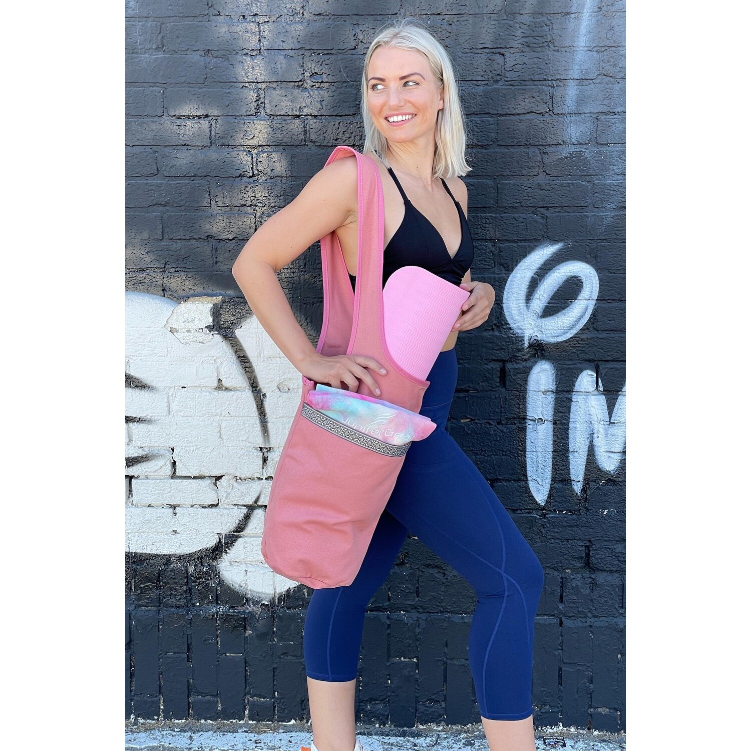  Ewedoos Yoga Mat Bag with Large Size Pocket and