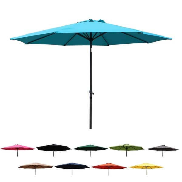 slide 2 of 11, St. Kitts 10-foot Aluminum Patio Market Umbrella
