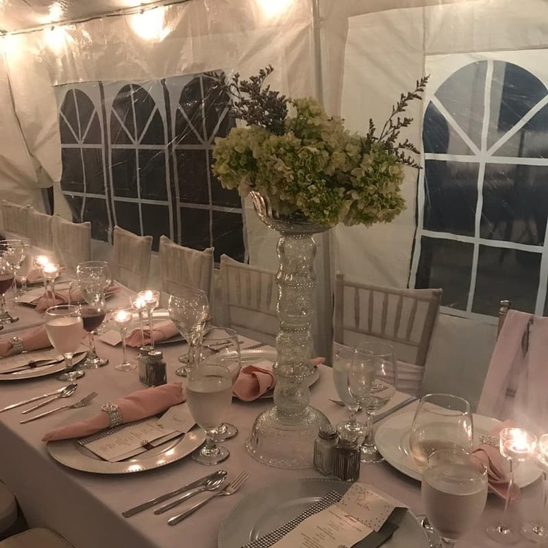 30 FT Steel Frame Wedding Party Tent Patio Canopy