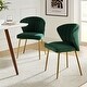 preview thumbnail 84 of 88, Barbara Contemporary Upholstered Side Chair with Small Base Set of 2 by HULALA HOME GREEN