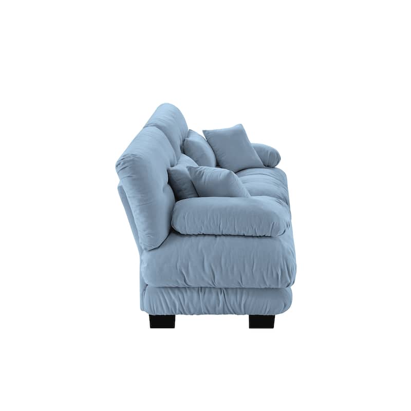 Cloud Couch 2-Seater Sofa with 2 Throw Pillows
