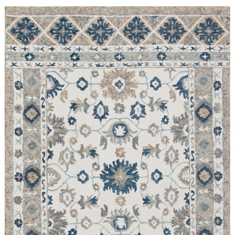 Hand Tufted Floral Traditional Area Rug