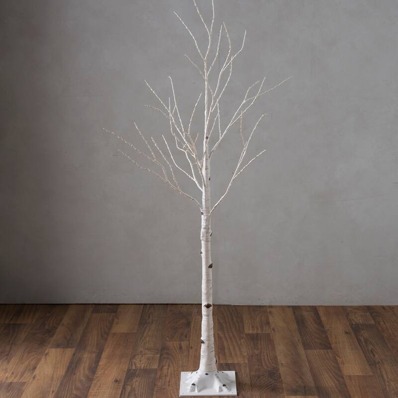 Birch Tree with 400 Micro Lights, 5'H