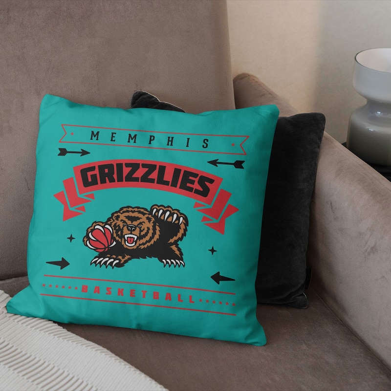 NBA Memphis Grizzlies Hardwood Classic 18 Inch Throw Pillow