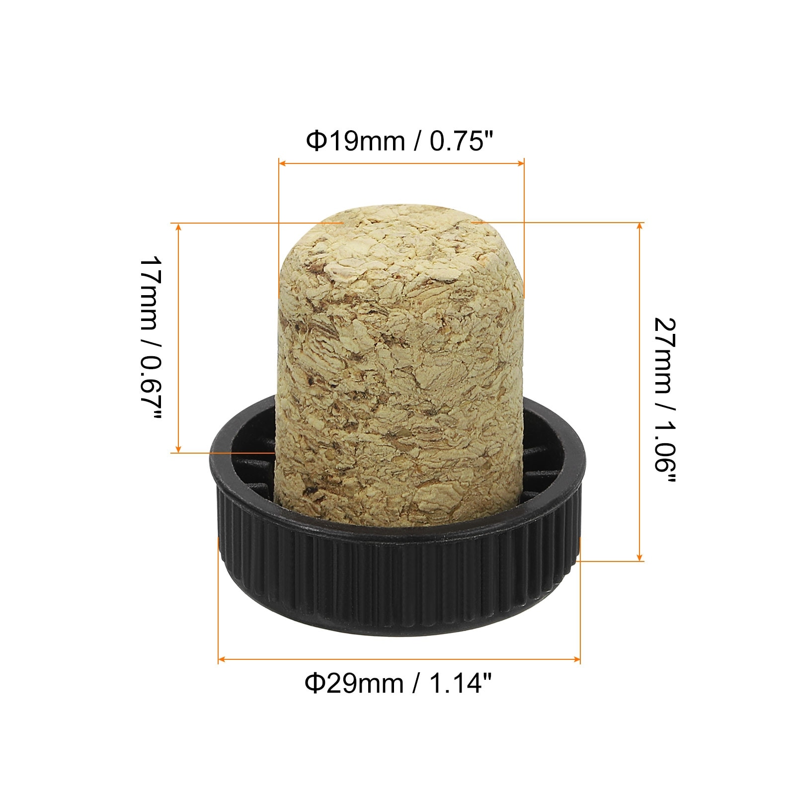 T-shaped Stoppers, 0.75