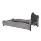 preview thumbnail 53 of 57, Velvet Platform Bed with Bear Shaped Headboard