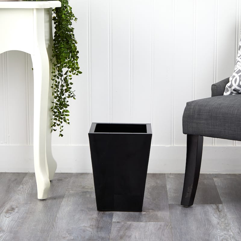 13" Classic Square Metal Planter
