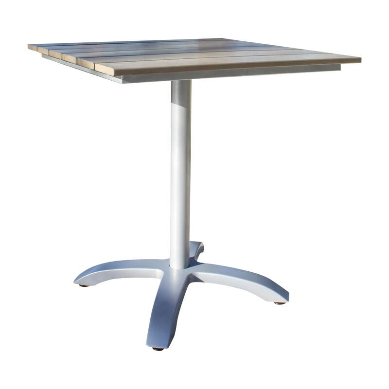 Ultra 28" Slatted Artificial Wood Table