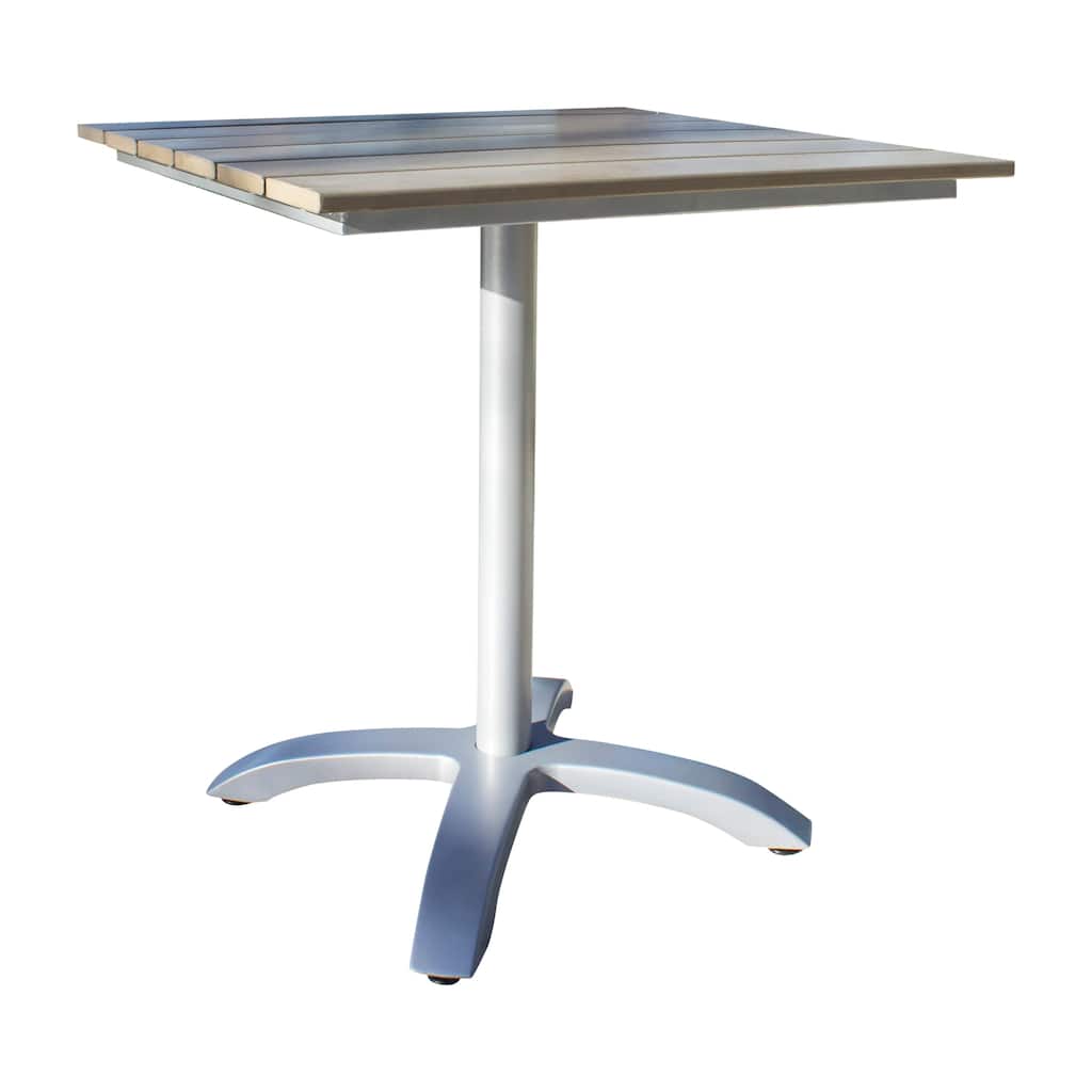 Ultra 28" Slatted Artificial Wood Table