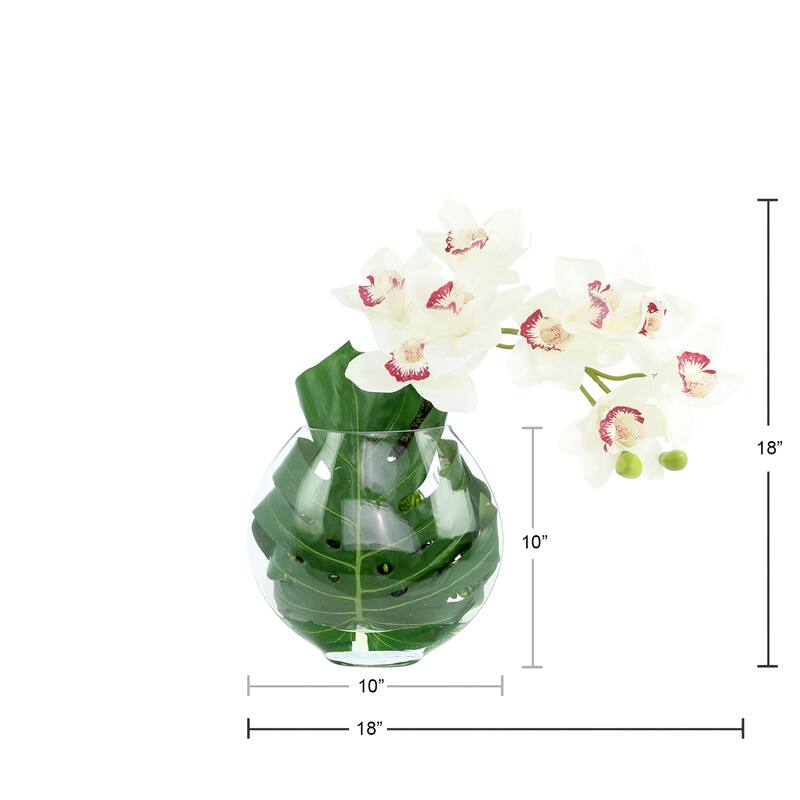 Orchid and Philodendron Arrangement - 18