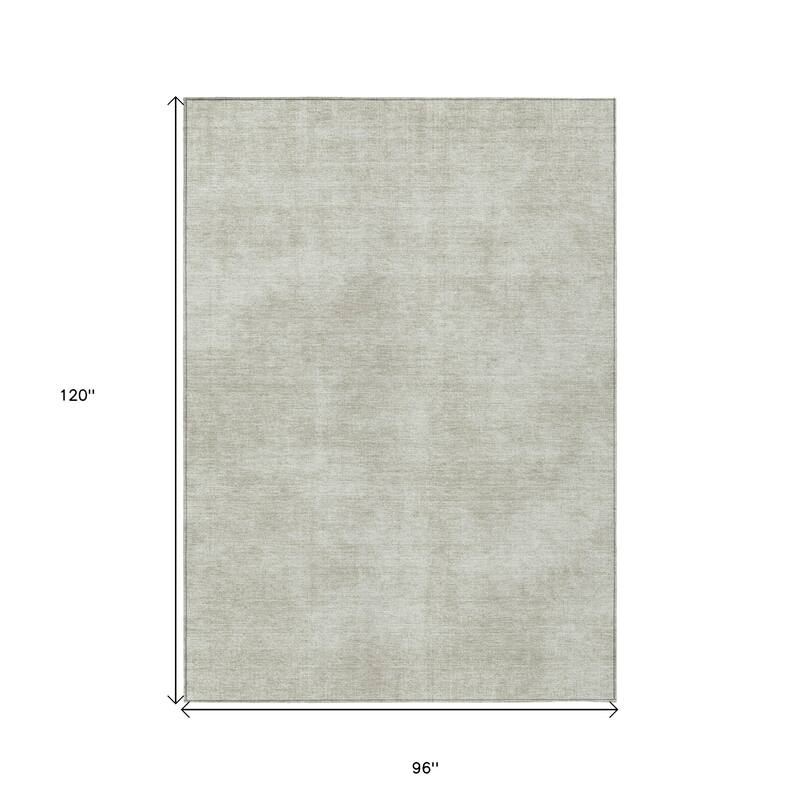 HomeRoots Solid Color Transitional Rectangle Outdoor Rug