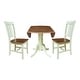 preview thumbnail 12 of 24, 42 in. Drop Leaf Dining Table with Splat Back Chairs - Dining Set