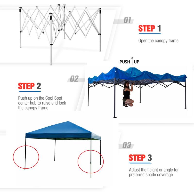 12' x 12' Blue Pop Up Gazebo