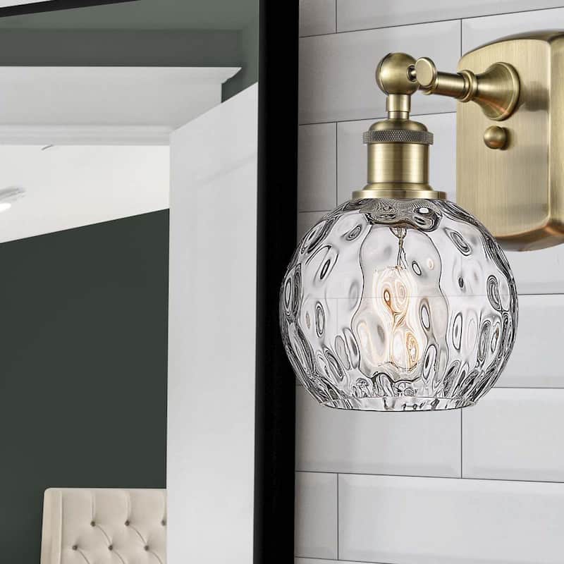 Innovations Lighting Athens Water Glass 1 Light 6" Sconce