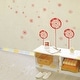 preview thumbnail 13 of 15, Walplus Red Pink Dandelion Flower Wall Sticker Nursery Decor Decal