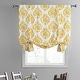 preview thumbnail 2 of 5, Exclusive Fabrics Sandlewood Gold Printed Cotton Tie-Up Window Shade (1 Panel) - 46 X 63