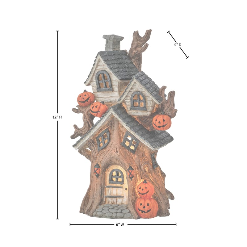 12" LED Resin Haunted House