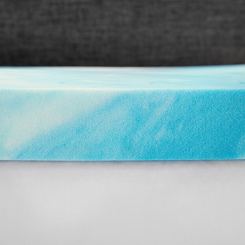 Bodipedic Cooling Gel Swirl Memory Foam Mattress Topper