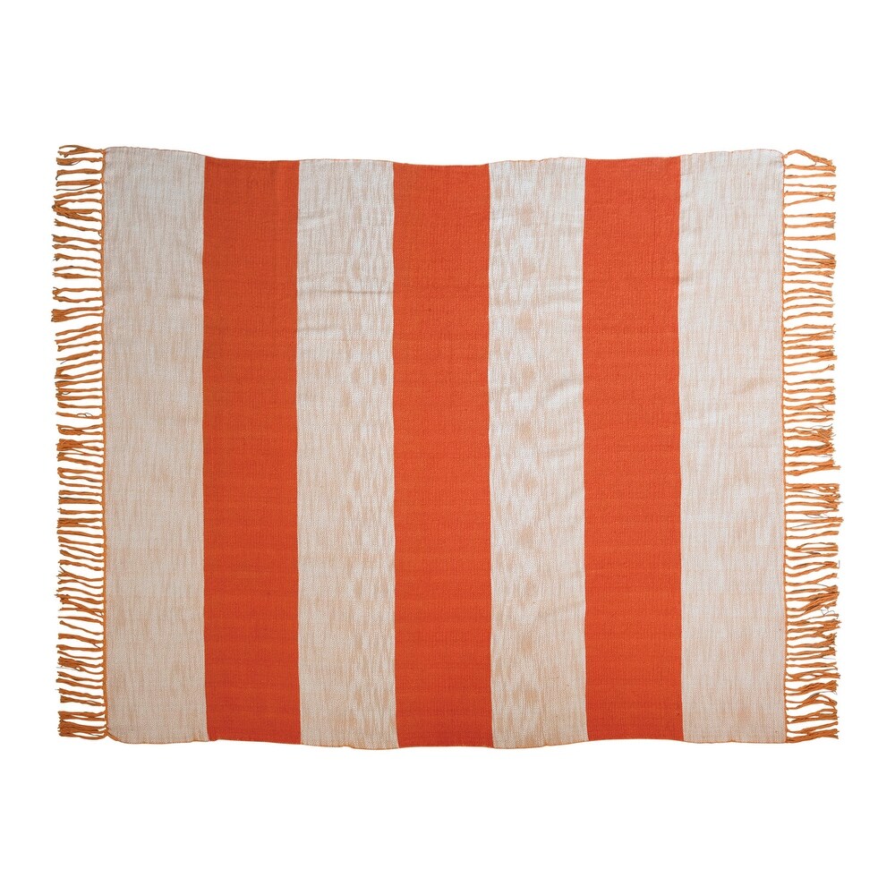 Magnolia Home T1000 DUKET1000TAORTH01 Taupe Orange 50" x 60" Throw 