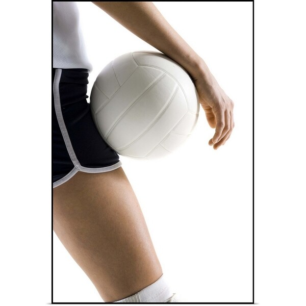 "woman playing volleyball" Poster Print