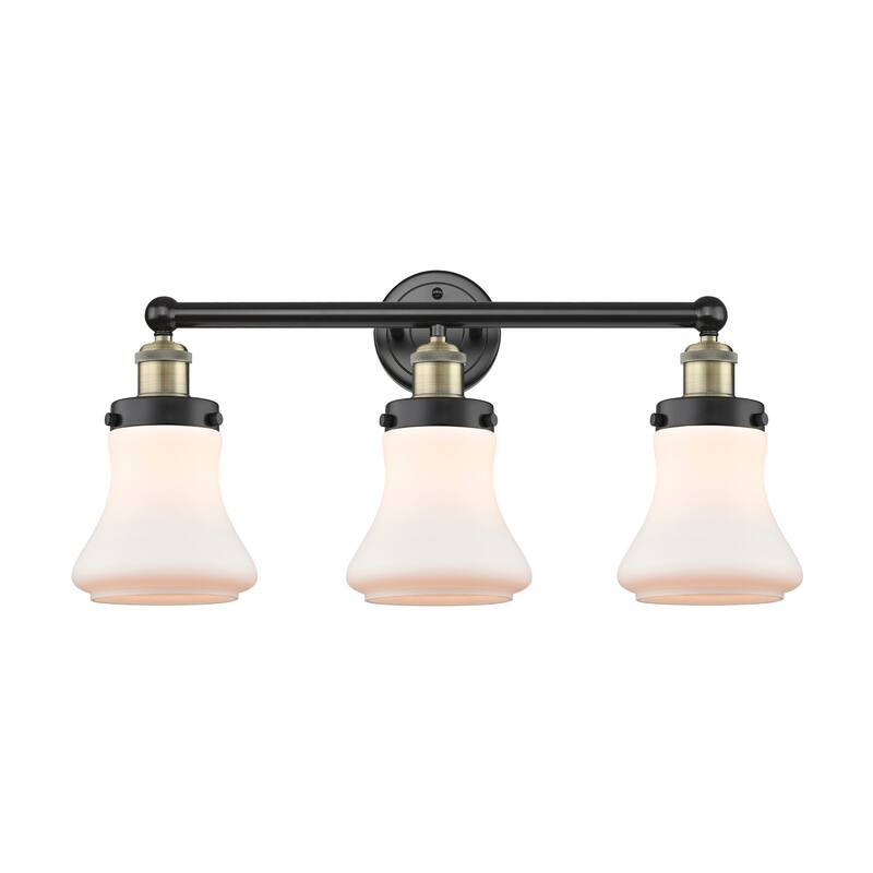 Innovations Lighting 616-3W-10-25 Bellmont Vanity Bellmont 3 Light 25" - Black Antique Brass / Matte White