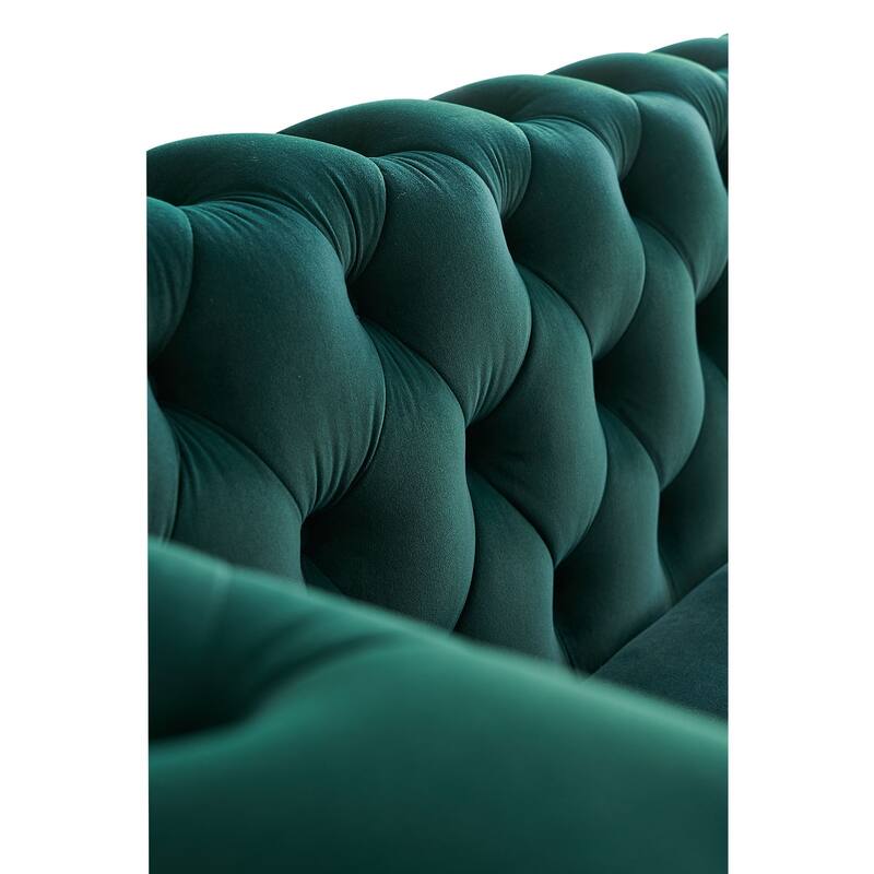 Modern Tufted Velvet Sofa