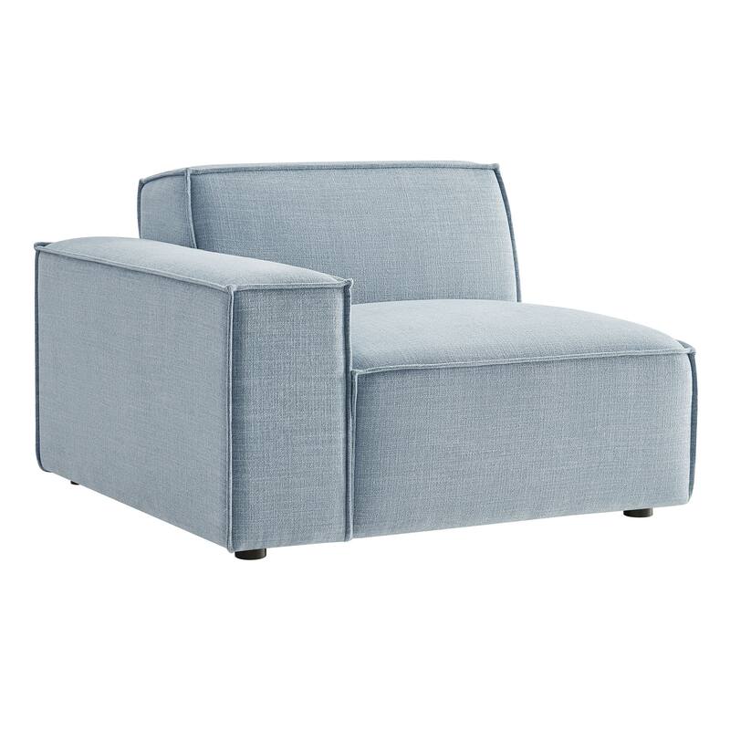 Restore Performance Fabric Upholstered Left-Facing Modular Lounge Chair