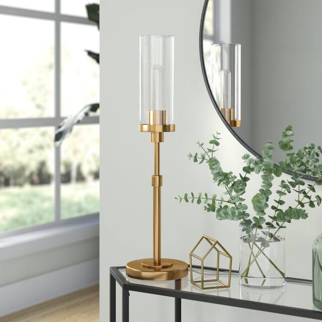Frieda Table Lamp - Brass with Clear Glass Shade